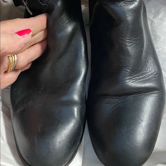 Coach NY Women's Micha Black Leather Boots Size 10B Excellent Condition 17" tall - Picture 6 of 10